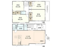 【神奈川県/川崎市宮前区有馬】宮前区馬絹1丁目 新築戸建て3号棟 間取り図