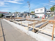 【神奈川県/川崎市宮前区南野川】宮前区南野川2丁目　新築戸建て2号棟（全5棟） 現地（建築前）：全5棟：2号棟（手前から2番目）