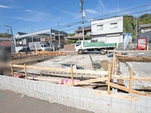 【神奈川県/川崎市宮前区南野川】宮前区南野川2丁目　新築戸建て3号棟(全5棟) 現地（建築前）：全5棟：3号棟（中央）