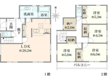 【神奈川県/川崎市麻生区虹ケ丘】麻生区虹ヶ丘1丁目　新築戸建　1号棟（全2棟） 間取り図