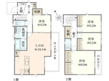 【神奈川県/川崎市宮前区南野川】宮前区南野川2丁目　新築戸建てB棟（全2棟） 間取り図