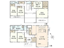 【神奈川県/横浜市都筑区早渕】横浜市都筑区早渕3丁目　中古戸建て 間取り図