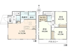 【神奈川県/横浜市青葉区大場町】青葉区大場町　新築戸建て 間取り図