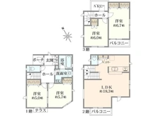 【神奈川県/川崎市宮前区菅生】宮前区菅生2丁目　新築戸建て 間取り図