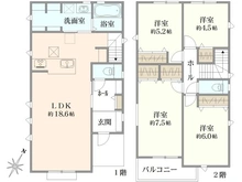 【神奈川県/川崎市宮前区けやき平】宮前区けやき平　新築戸建てB号棟（全4棟） 間取り図