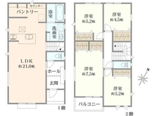【神奈川県/川崎市宮前区けやき平】宮前区けやき平　新築戸建てC号棟（全4棟） 間取り図