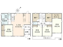 【神奈川県/横浜市都筑区牛久保西】都筑区牛久保西三丁目　中古戸建 間取り図