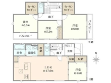 【神奈川県/川崎市宮前区西野川】宮前区西野川3丁目　新築戸建4号棟（全4棟） 間取り図