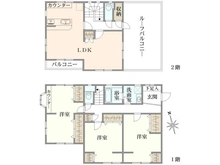 【神奈川県/横浜市青葉区新石川】青葉区新石川3丁目　中古戸建て 間取り図