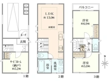 【神奈川県/横浜市港北区新吉田東】港北区新吉田東　中古戸建 間取り図