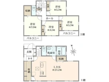 【神奈川県/横浜市青葉区千草台】青葉区千草台　新築戸建て 間取り図