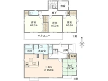 【神奈川県/横浜市都筑区加賀原】都筑区加賀原1丁目　新築戸建6号棟（全7棟） 間取り図