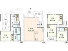 【神奈川県/横浜市緑区鴨居町】緑区鴨居町　新築戸建4号棟（全5棟） 間取り図