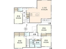 【神奈川県/横浜市緑区鴨居町】緑区鴨居町　新築戸建5号棟（全5棟） 間取り図