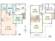 【東京都/町田市成瀬台】町田市成瀬台1丁目　新築戸建て14号棟（全18棟） 間取り図