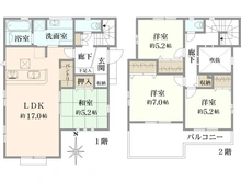 【東京都/町田市成瀬台】町田市成瀬台1丁目　新築戸建て16号棟（全18棟） 間取り図