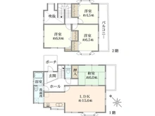 【神奈川県/横浜市緑区青砥町】緑区青砥町　中古戸建 間取り図