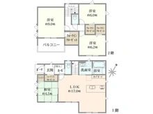 【神奈川県/相模原市中央区緑が丘】緑が丘2丁目　新築戸建　5号棟 間取り図