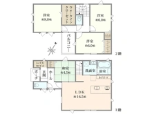 【神奈川県/相模原市中央区緑が丘】緑が丘2丁目　新築戸建　6号棟 間取り図