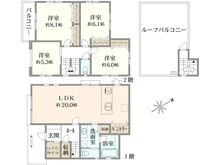 【神奈川県/横浜市都筑区北山田】北山田5丁目　新築戸建　2号棟 間取り図