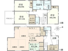 【東京都/町田市東玉川学園】町田市東玉川学園4丁目　新築戸建て 間取り図