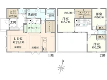 【東京都/町田市成瀬台】町田市成瀬台4丁目　新築戸建て 間取り図