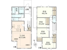 【神奈川県/川崎市高津区上作延】高津区上作延　新築戸建　12号棟 間取り図