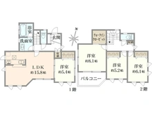【神奈川県/川崎市宮前区水沢】宮前区水沢3丁目 中古戸建 間取り図