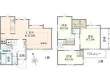 【神奈川県/川崎市宮前区菅生】宮前区菅生5丁目　新築戸建2号棟 間取り図