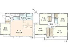 【東京都/八王子市堀之内】八王子市堀之内（1号棟）新築戸建 間取り図