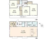 【東京都/八王子市堀之内】八王子市堀之内（2号棟）新築戸建 間取り図