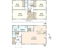 【東京都/八王子市絹ケ丘】八王子市絹ヶ丘8期　新築戸建 間取り図