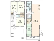 【東京都/立川市柴崎町】立川市柴崎町　1号棟　新築戸建 間取り図