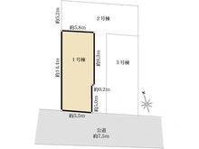 【東京都/立川市柴崎町】立川市柴崎町　1号棟　新築戸建 区画図