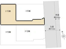 【東京都/国分寺市北町】国分寺市北町5丁目（2号棟) 　新築戸建 区画図