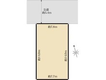 【東京都/小金井市中町】小金井市中町2丁目 新築戸建 全2棟 2号棟 区画図