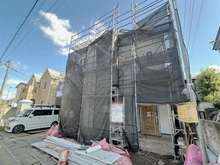 【東京都/小金井市東町】小金井市東町2丁目　新築戸建て　A号棟 建築中の外観：A号棟：土地右下部分（全3棟）
