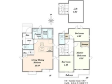 【東京都/小金井市東町】小金井市東町2丁目　新築戸建て　A号棟 間取り図