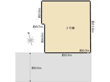 【東京都/小平市鈴木町】小平市鈴木町1丁目　新築戸建　2号棟 区画図