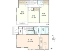 【東京都/小平市上水南町】小平市上水南町2丁目 新築戸建 全2棟 1号棟 間取り図
