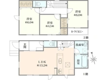 【東京都/小平市上水南町】小平市上水南町2丁目 新築戸建 全2棟 2号棟 間取り図