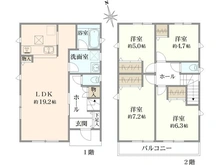 【東京都/小金井市本町】小金井市本町3丁目 全3棟 3号棟 間取り図