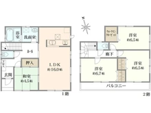 【東京都/小平市天神町】小平市天神町1丁目 間取り図