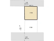 【東京都/小金井市貫井北町】小金井市貫井北町3丁目 全3棟 2号棟 区画図