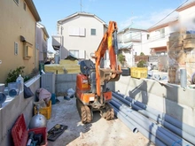 【東京都/小平市大沼町】小平市大沼町4丁目　新築戸建 建築中の外観
