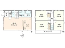 【東京都/小金井市東町】小金井市東町5丁目 新築戸建 間取り図