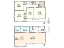 【東京都/小平市仲町】小平市仲町　新築戸建　B号棟 間取り図