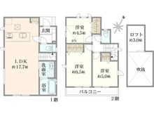 【東京都/国分寺市東戸倉】国分寺市東戸倉1丁目　新築戸建　1号棟 間取り図