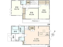 【東京都/東村山市恩多町】東村山市恩多町5丁目　中古戸建 間取り図
