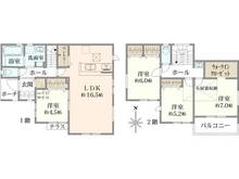 【東京都/小平市回田町】小平市回田町 全10棟 3号棟 間取り図